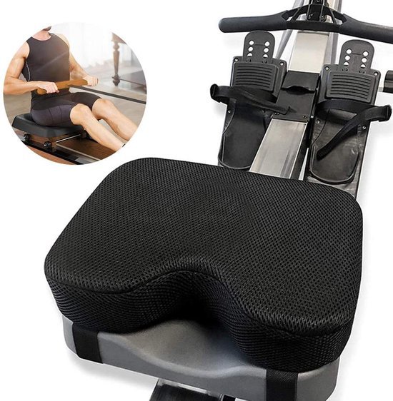 Unyqoos® Comfortabel zitkussen met memory foam voor indoor roeitoestellen