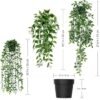 Unyqoos ® Verzorgingsvrije Eucalyptus Kunstplanten Set van 3 voor Binnen en Buiten Decoratie