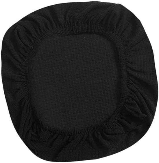 550x562-46.jpg Unyqoos® Zwarte elastische stoelhoezen voor bureaustoelen en draaistoelen