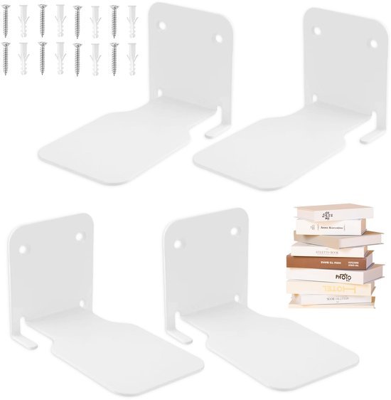 550x562-47.jpg Unyqoos® Set van 4 zwevende boekenplanken voor stijlvolle en ruimtebesparende wandopslag