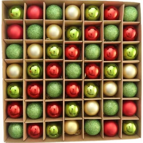 550x562-57.jpg Unyqoos® Set van 49 glanzende kerstballen voor veelzijdige feestdecoratie