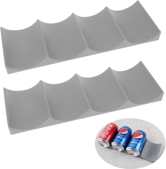 550x562-61.jpg Unyqoos® Set van twee siliconen flessenrekken voor efficiënte koelkastorganisatie