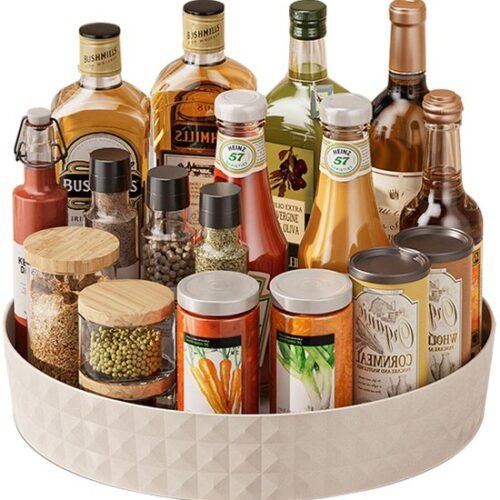 Unyqoos® Wit 360 Graden Draaibaar Keukenrek voor Kruiden en Meer