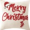 Unyqoos® Kerstkussenhoes met borduurwerk voor feestelijke sfeer in huis 45x45 cm