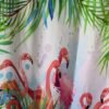 550x563-15.jpg Unyqoos® Waterdichte douchegordijn met flamingo print en tropische bladeren 200x180