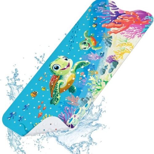 550x563-34.jpg Unyqoos® Veilige antislip badmat voor kinderen met kleurrijk zeeschildpadontwerp