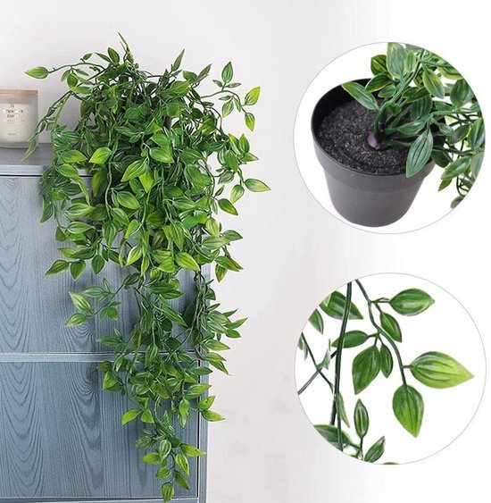 550x563-38.jpg Unyqoos® Set van drie decoratieve kunstplanten in potten voor binnen en buiten