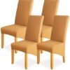 Unyqoos® Set van 4 Elastische Stoelhoezen voor Elegante Bescherming en Decoratie