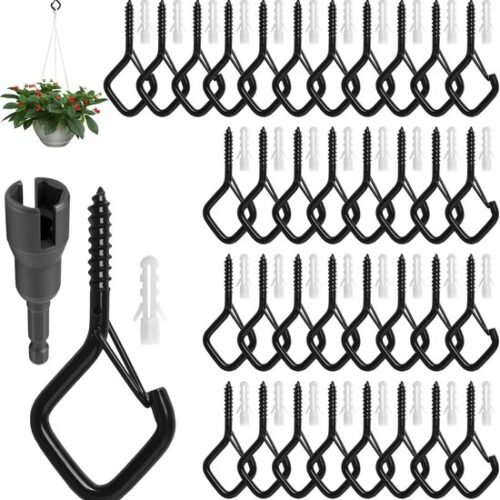 550x563-61.jpg Unyqoos® Set van 35 stevige schroefhaken met veiligheidsclip voor diverse toepassingen