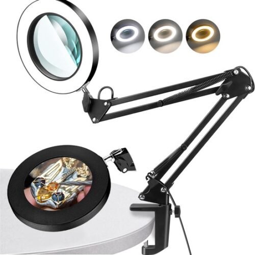 550x564-15.jpg Unyqoos® Verstelbare LED-loeplamp met 10x vergroting voor gedetailleerd werk