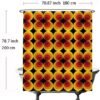 Unyqoos® Retro Bloemen Douchegordijn met Vintage Vibe en Anti-Schimmel Technologie voor Badkamer