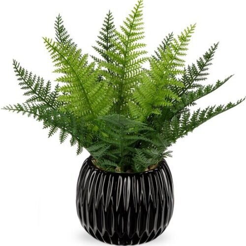 Unyqoos® Levensechte kunstvaren in pot voor stijlvolle interieurdecoratie