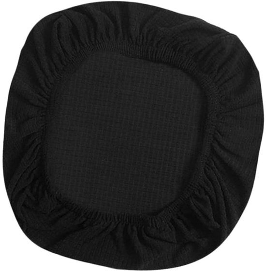 550x564-47.jpg Unyqoos® Zwarte elastische stoelhoezen voor bureaustoelen en draaistoelen