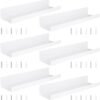 550x564-50.jpg Unyqoos® Set van zes moderne witte acryl zwevende wandplanken voor elke kamer