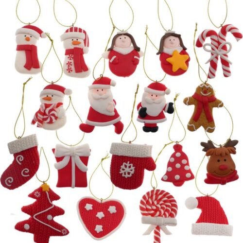 Unyqoos® Feestelijke set van 18 unieke hangornamenten voor de kerstboom versiering