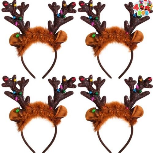 550x564-57.jpg Unyqoos® Set van twee feestelijke rendieren hoofdbanden met LED-verlichting voor kerst