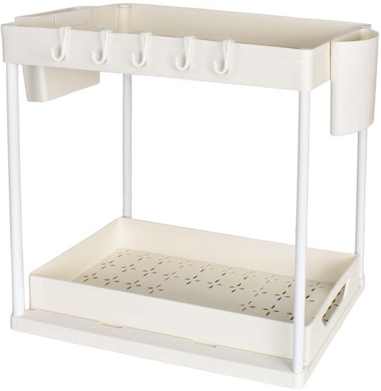 Unyqoos® Dubbelzijdige keukenorganizer met schuiflade voor badkamer en keuken