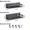 Unyqoos® Magnetische Keukenorganisatie Rekken Set voor Koelkast met Beweegbare Haken - Handige Opslagoplossing