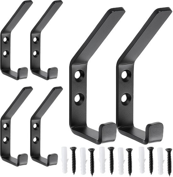 550x564-69.jpg Unyqoos® Set van zes stevige wandhaken voor veelzijdig gebruik in huis