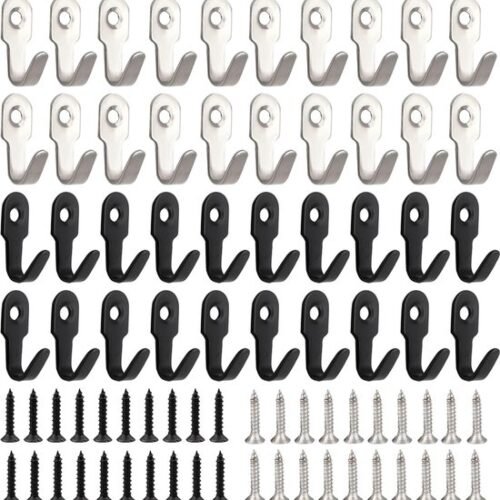 550x564-72.jpg Unyqoos® Set van 40 compacte roestvrijstalen wandhaken voor veelzijdig gebruik in huis