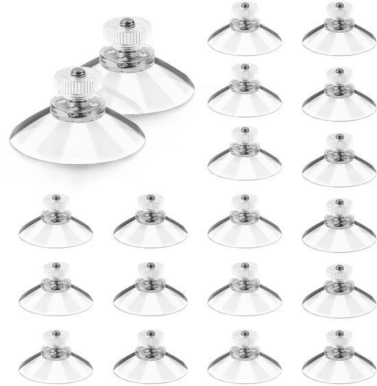 550x564-73.jpg Unyqoos® Set van 20 transparante zuignappen met schroefdraad voor veelzijdige ophangoplossingen