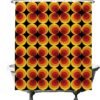 Unyqoos® Retro Bloemen Douchegordijn met Vintage Vibe en Anti-Schimmel Technologie voor Badkamer