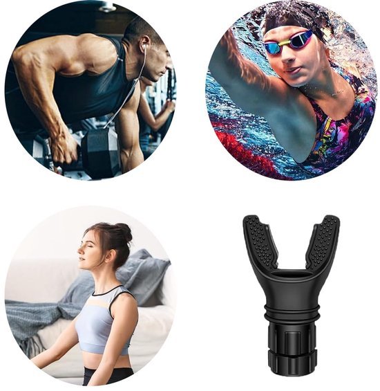 Unyqoos® Draagbare ademtrainer voor longcapaciteit en uithoudingsvermogen verbeteren