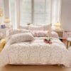 Unyqoos® Omkeerbaar beddengoed met bloemenpatroon en ritssluiting voor meisjes