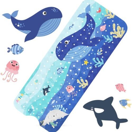 Unyqoos® Veilige en Kleurrijke Antislip Badmat voor Kinderen met Cartoonpatroon