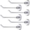 Unyqoos® Set van 6 robuuste magnetische haken voor veelzijdig gebruik in huis en kantoor
