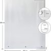 550x565-8.jpg Unyqoos® Waterdicht semi-transparant douchegordijn met gewichtmagneten en ophangringen