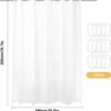 550x565-9.jpg Unyqoos® Schimmelwerend en Waterdicht Douchegordijn met Versterkte Metalen Ogen, 180 x 200 cm, Wit