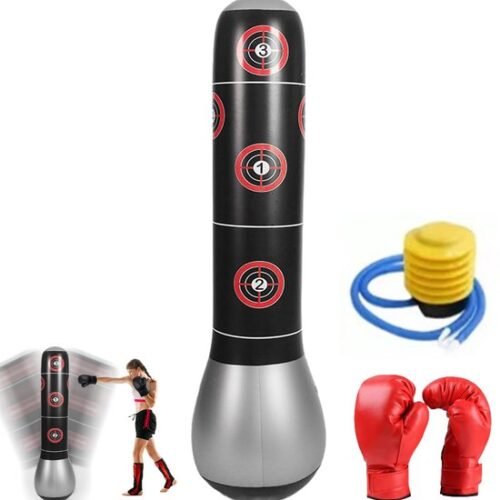 Unyqoos® Vrijstaande bokszak voor kinderen met handschoenen voor sporttraining