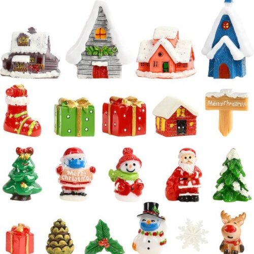 Unyqoos® Set van 20 Miniatuur Kerstornamenten voor Sfeervolle Kerstdecoratie
