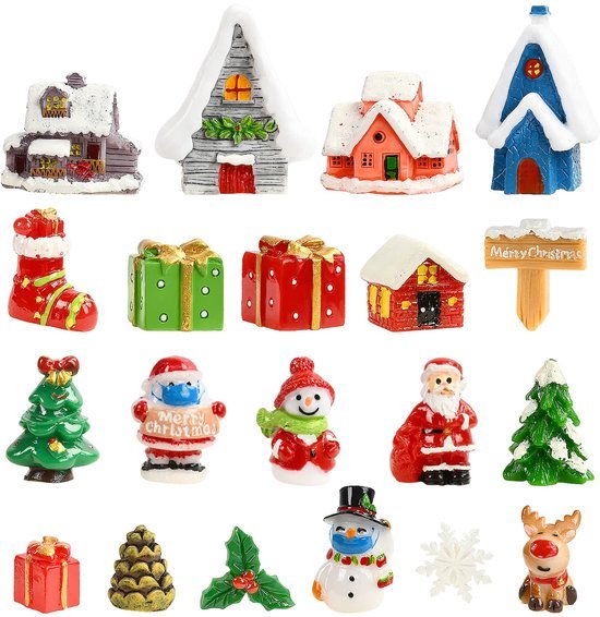 550x566-31.jpg Unyqoos® Set van 20 Miniatuur Kerstornamenten voor Sfeervolle Kerstdecoratie