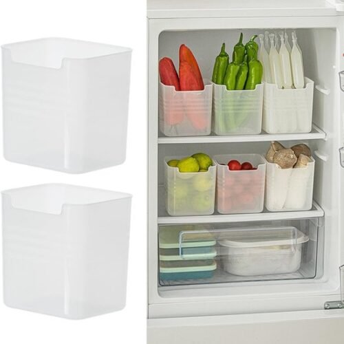 550x566-32.jpg Unyqoos® Transparante koelkastdeur opbergdozen set van 10 voor georganiseerde voedselopslag