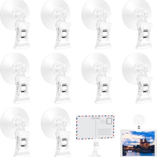 550x566-45.jpg Unyqoos® Set van 10 transparante zuignapklemmen voor diverse oppervlakken en toepassingen