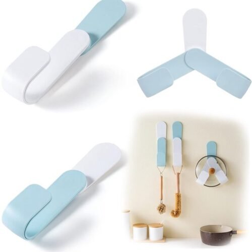 550x566-48.jpg Unyqoos® Ruimtebesparende Wandhouder Set voor Dekselopslag, Geschikt voor Keukenkasten en Muren