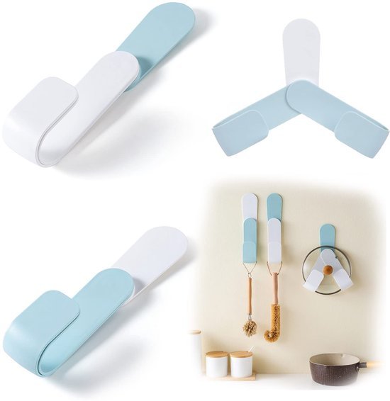 550x566-48.jpg Unyqoos® Ruimtebesparende Wandhouder Set voor Dekselopslag, Geschikt voor Keukenkasten en Muren