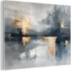 Unyqoos® Esthetische wanddecoratie op met abstract kunstwerk in goudtinten 40 x 30 cm
