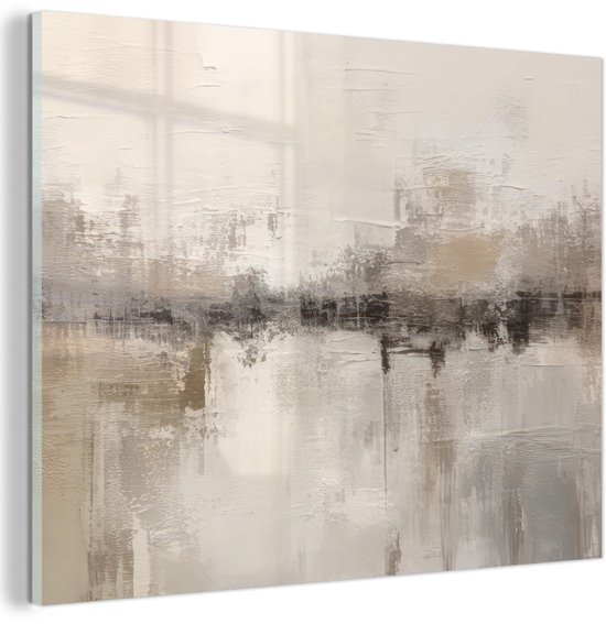 Unyqoos® Stijlvolle glazen wanddecoratie met moderne kunst voor elke kamer