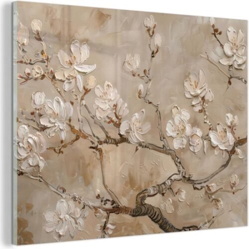 550x567-117.jpg Unyqoos® Moderne bloemen wanddecoratie op voor elke kamer 40 x 30 cm