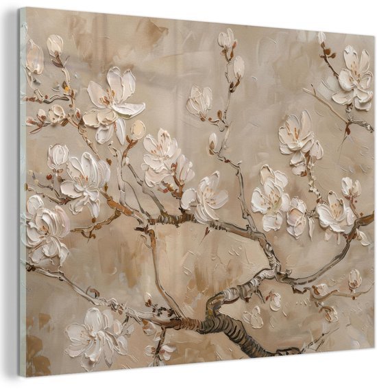 Unyqoos® Moderne bloemen wanddecoratie op voor elke kamer 40 x 30 cm