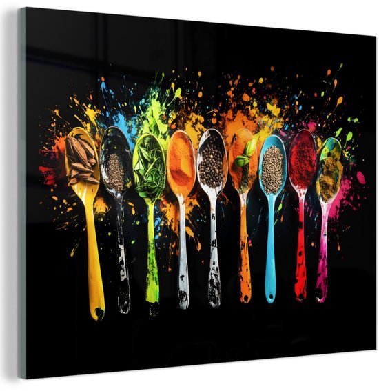 Unyqoos® Moderne muurschildering met kleurrijke print voor stijlvolle decoratie