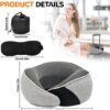 Unyqoos® Ergonomisch nekkussen met traagschuim en accessoires voor comfortabel reizen Unyqoos® Ergonomisch nekkussen met traagschuim en accessoires voor comfortabel reizen