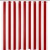 Unyqoos® Moderne rood-wit gestreepte douchegordijn met geometrisch patroon