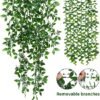 Unyqoos ® Levensechte Hangende Groene Kamerplanten voor Binnen- en Buitendecoratie, Set van 3 Stuks