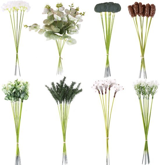 550x567-63.jpg Unyqoos® Set van 70 kunsttakken en bloemen voor creatieve decoratie en evenementen