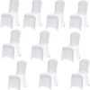 Unyqoos® Elastische witte stoelhoezen set van 10 voor feesten en evenementen