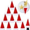 550x567-90.jpg Unyqoos® Set van 10 feestelijke kersttafeldecoraties in de vorm van mini-kerstmutsen